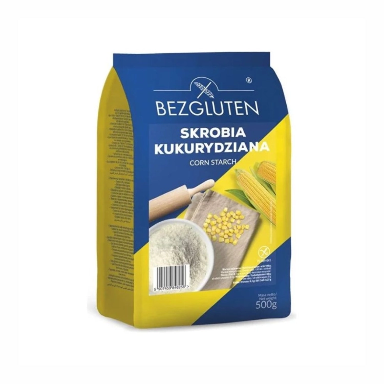 Skrobia kukurydziana bezglutenowa BEZGLUTEN, 500 g
