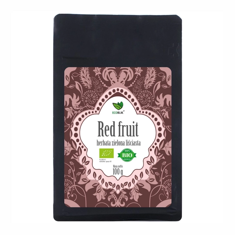 Herbata zielona czerwone owoce BIO 100 g EcoBlik