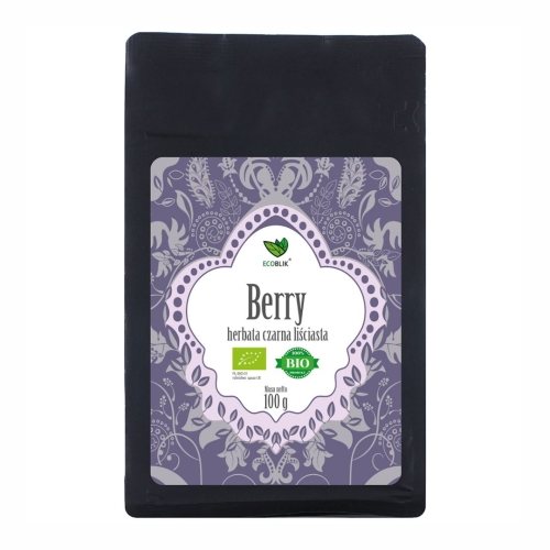 Herbata czarna owoce leśne BIO 100 g EcoBlik
