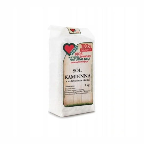 Sól kamienna z Kłodawy niejodowana BJOS, 1 kg