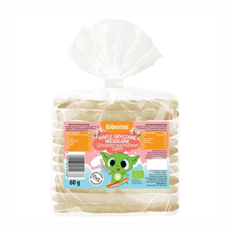Wafle gryczane BIO Biominki, 60 g