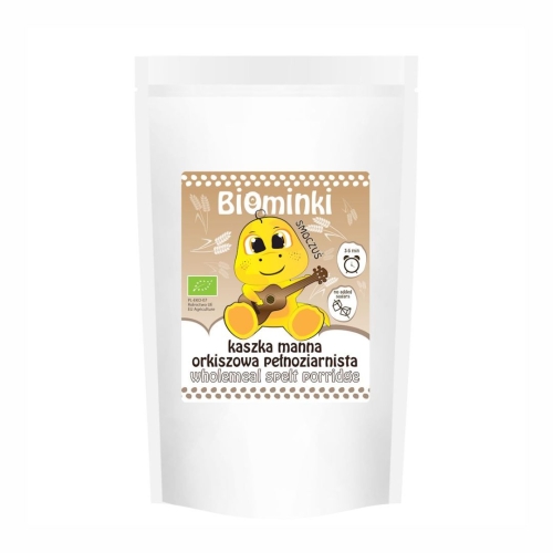 Kaszka manna orkiszowa pełnoziarnista BIO Biominki, 200 g