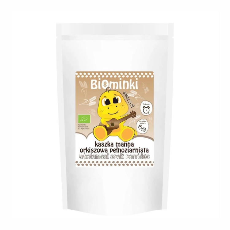 Kaszka manna orkiszowa pełnoziarnista BIO Biominki, 200 g