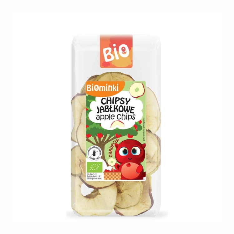 Chipsy jabłkowe bezglutenowe BIO Biominki, 30 g