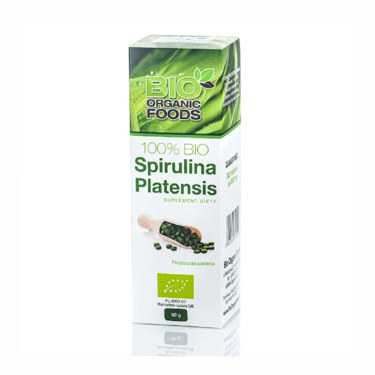 Spirulina BIO 250 mg 320 tabletek Bio Organic Foods