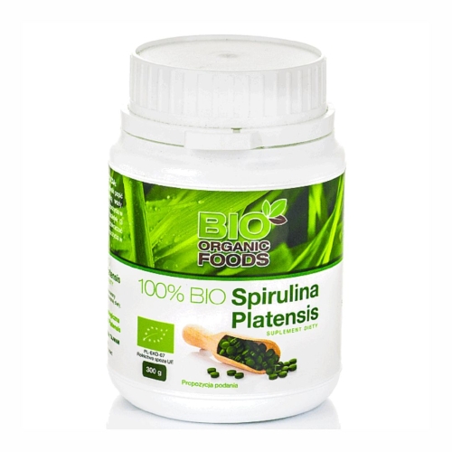 Spirulina BIO 250 mg 1200 tabletek Bio Organic Foods