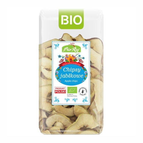 Chipsy jabłkowe bezglutenowe BIO Bio Raj, 50 g