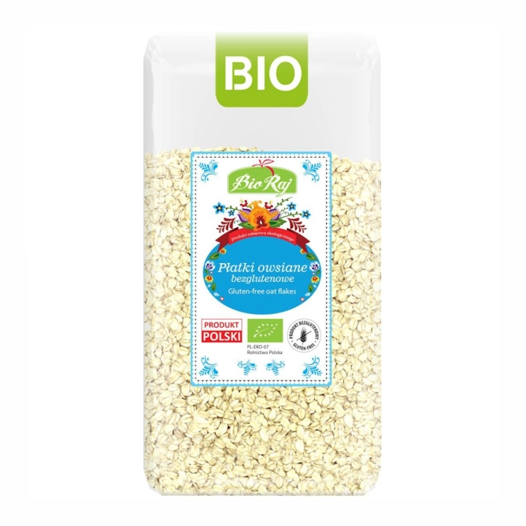 Płatki owsiane bezglutenowe BIO Bio Raj, 350 g