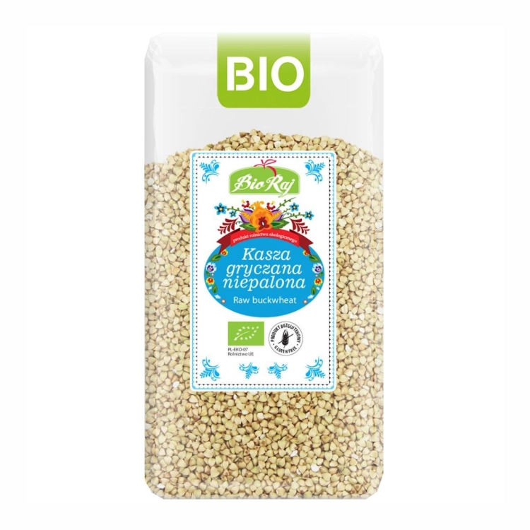 Kasza gryczana niepalona bezglutenowa BIO Bio Raj, 500 g