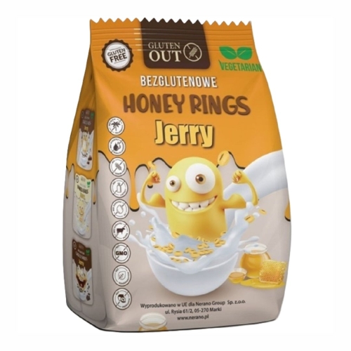 Kółka zbożowe miodowe bezglutenowe 375 g Jerry Gluten Out