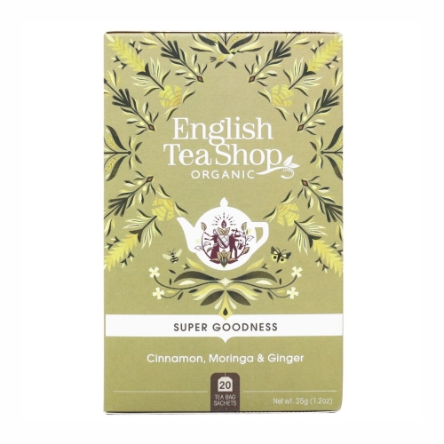 Herbatka cynamon moringa imbir BIO English Tea Shop, 20×1,75 g