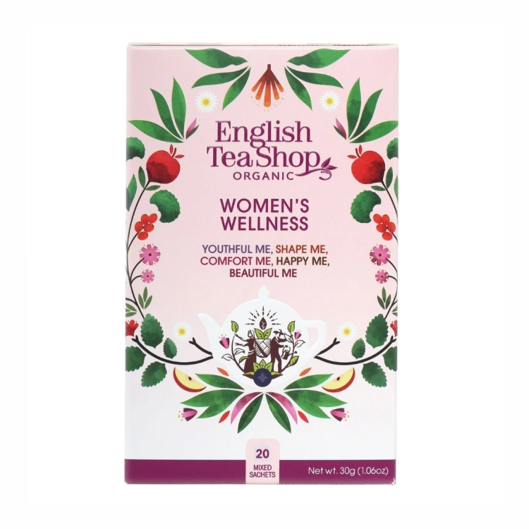 Herbatka Women’s Wellness BIO English Tea Shop, mix 5 smaków, 20 saszetek