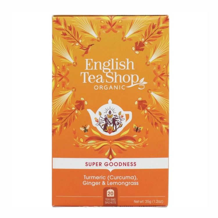 Herbatka Turmeric Ginger Lemongrass BIO English Tea Shop, 35 g