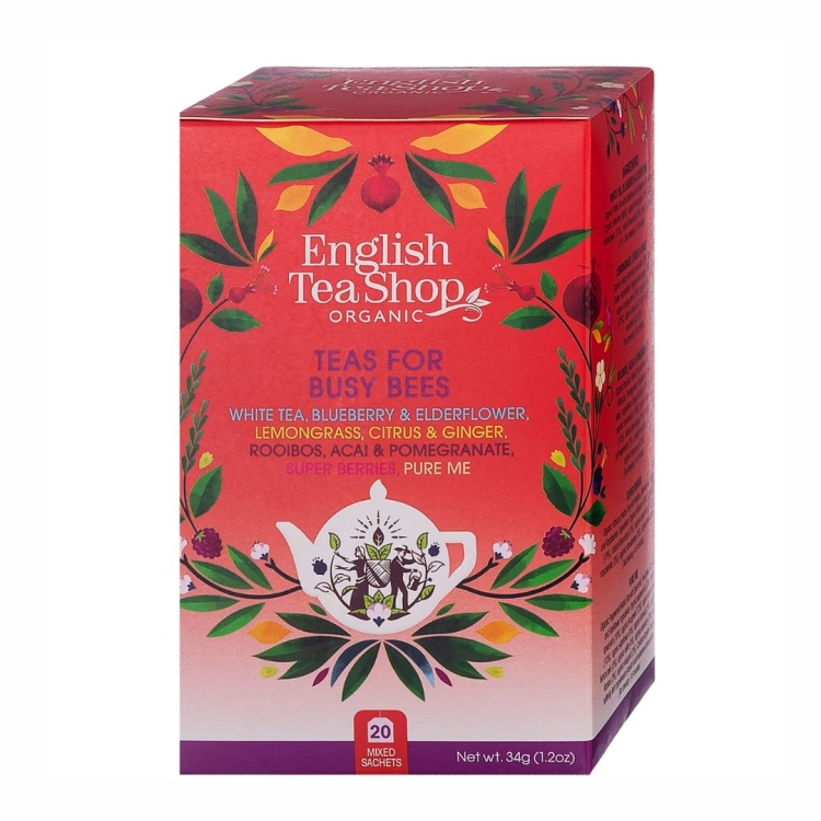 Herbatka Teas for Busy Bees BIO English Tea Shop, mix 5 smaków, 20 saszetek