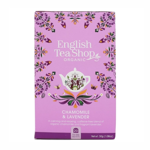 Herbatka Chamomile Lavender BIO English Tea Shop, 20×1,5 g