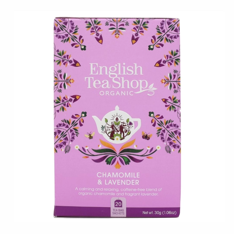Herbatka Chamomile Lavender BIO English Tea Shop, 20×1,5 g