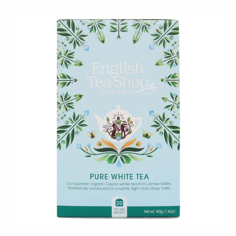 Herbata Pure White Tea BIO English Tea Shop, 20×2 g