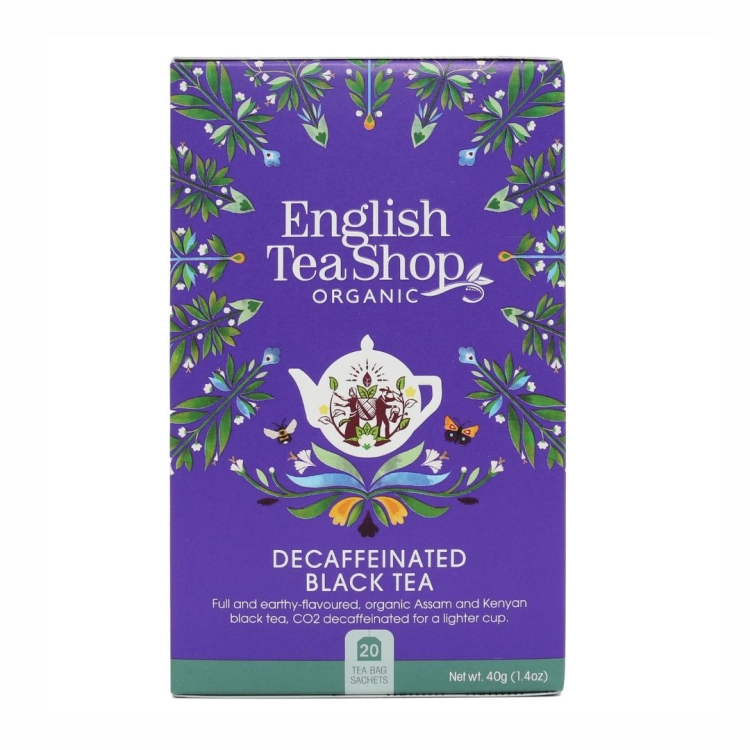 Herbata Decaffeinated Black Tea BIO English Tea Shop, 20×2 g
