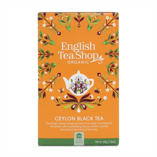 Herbata czarna cejlońska BIO English Tea Shop, 20×2,25 g
