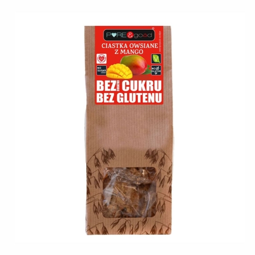 Ciasteczka owsiane z mango Pure&amp;Good, 150 g
