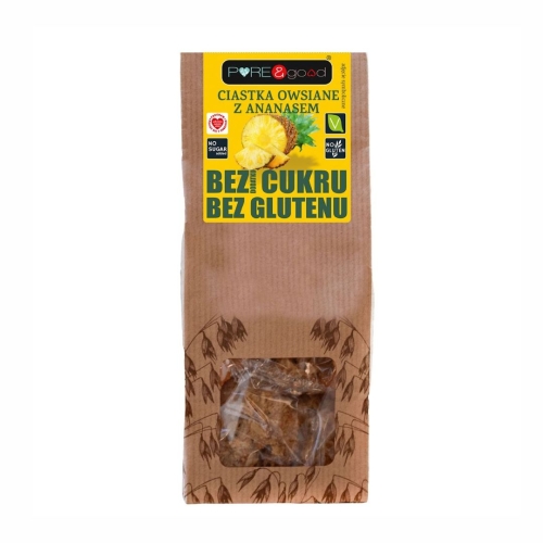 Ciasteczka owsiane z ananasem Pure&amp;Good, 150 g