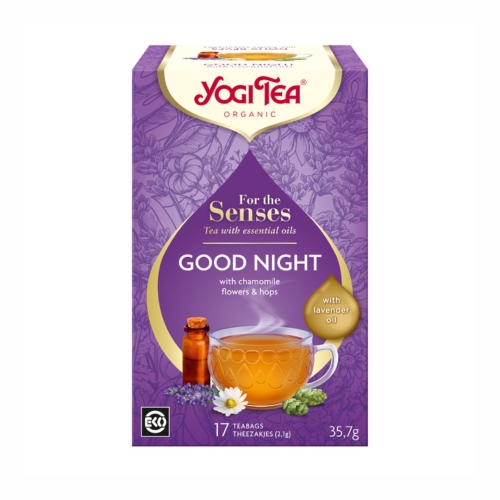 Herbatka na dobranoc lawenda BIO Yogi Tea, 17×2,1 g