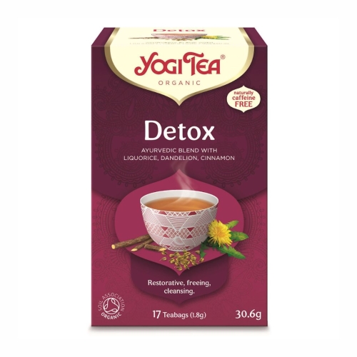 Herbatka Detox BIO Yogi Tea, 17×1,8 g