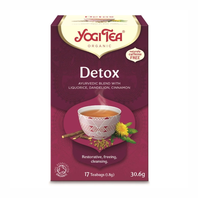 Herbatka Detox BIO Yogi Tea, 17×1,8 g