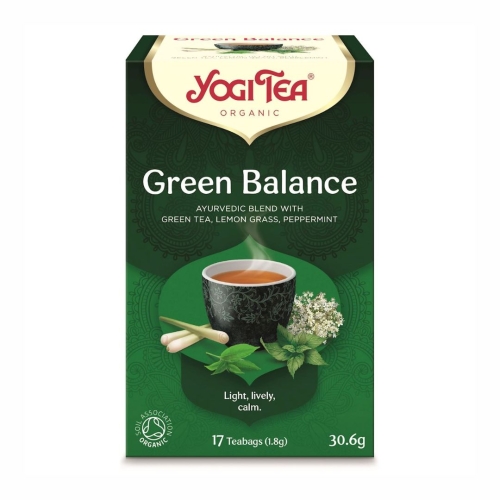 Herbata zielona równowaga BIO Yogi Tea, 17×1,8 g