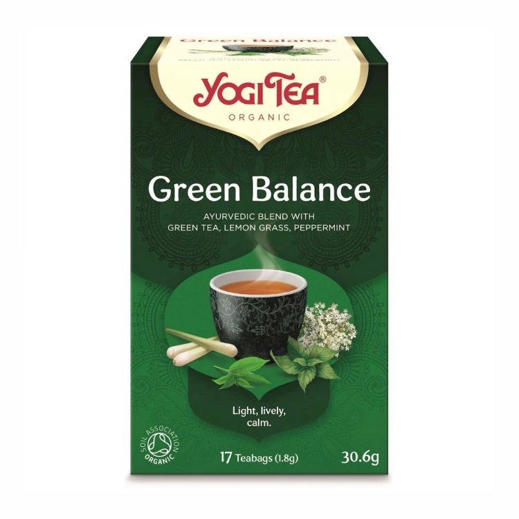 Herbata zielona równowaga BIO Yogi Tea, 17×1,8 g