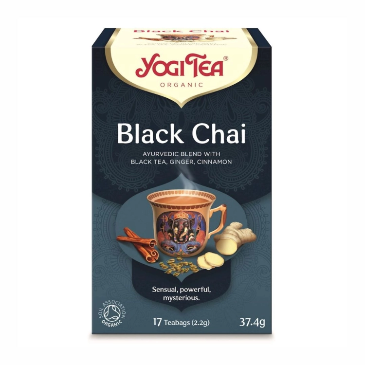 Herbata czarna imbir cynamon Black Chai BIO Yogi Tea, 17×2,2 g