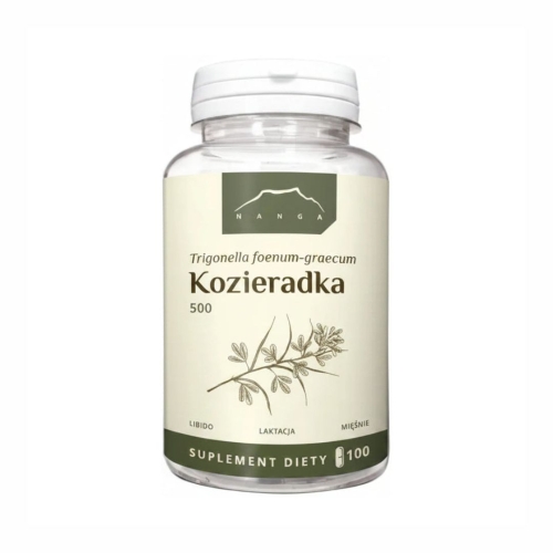 Kozieradka ekstrakt 40% NANGA, 500 kapsułek
