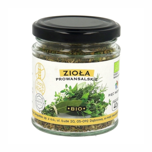 Zioła prowansalskie bezglutenowe BIO Pięć Przemian, 40 g