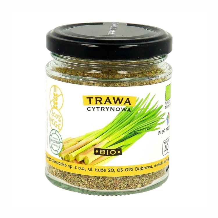 Trawa cytrynowa bezglutenowa BIO Pięć Przemian, 40 g