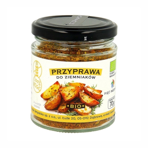 Przyprawa do ziemniaków bezglutenowa BIO Pięć Przemian, 70 g