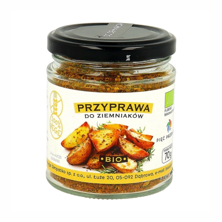 Przyprawa do ziemniaków bezglutenowa BIO Pięć Przemian, 70 g