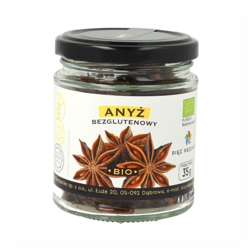 Anyż gwiazdki bezglutenowy BIO Pięć Przemian, 35 g