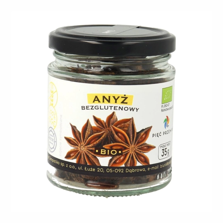 Anyż gwiazdki bezglutenowy BIO Pięć Przemian, 35 g