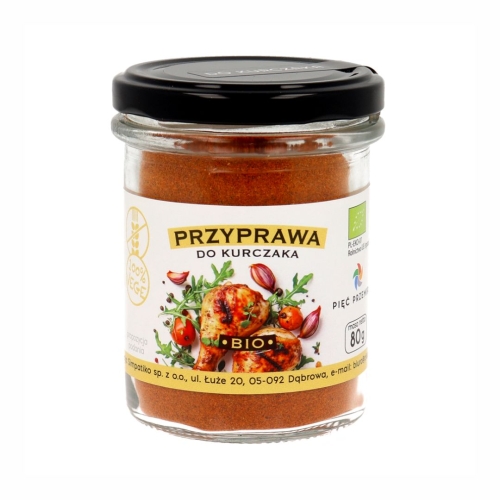 Przyprawa do kurczaka bezglutenowa BIO Pięć Przemian, 80 g