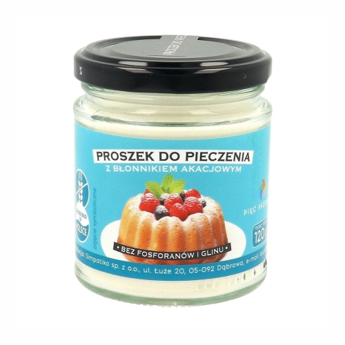 Proszek do pieczenia z błonnikiem akacjowym bezglutenowy Pięć Przemian, 120 g