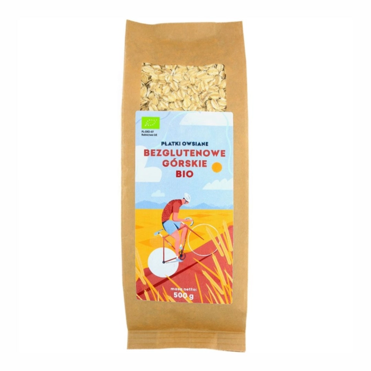 Płatki owsiane górskie bezglutenowe BIO Pięć Przemian, 500 g