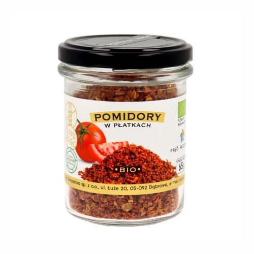 Pomidory w płatkach bezglutenowe BIO Pięć Przemian, 60 g