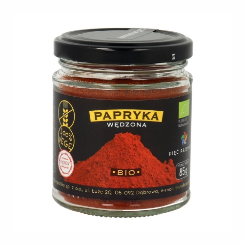 Papryka wędzona bezglutenowa BIO Pięć Przemian, 85 g