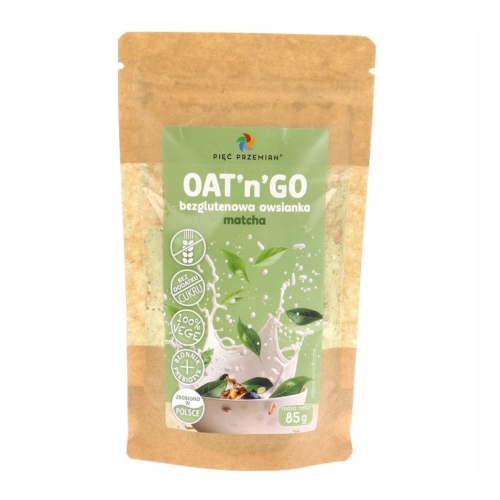 Owsianka OAT’n’GO matcha bezglutenowa Pięć Przemian, 85 g