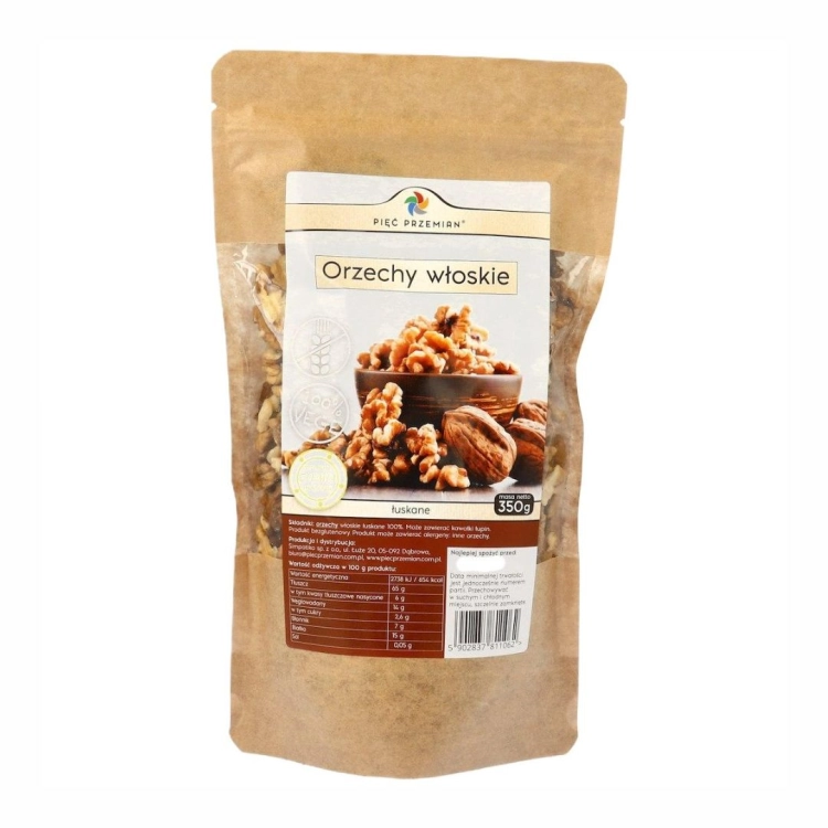 Orzechy włoskie bezglutenowe Pięć Przemian, 350 g