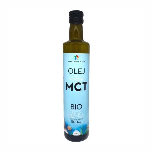 Olej MCT z kokosa bezglutenowy BIO Pięć Przemian, 500 ml