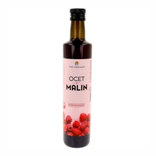 Ocet z malin bezglutenowy Pięć Przemian, 250 ml