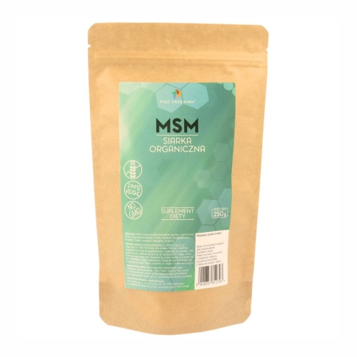 MSM siarka organiczna bezglutenowa Pięć Przemian, 250 g