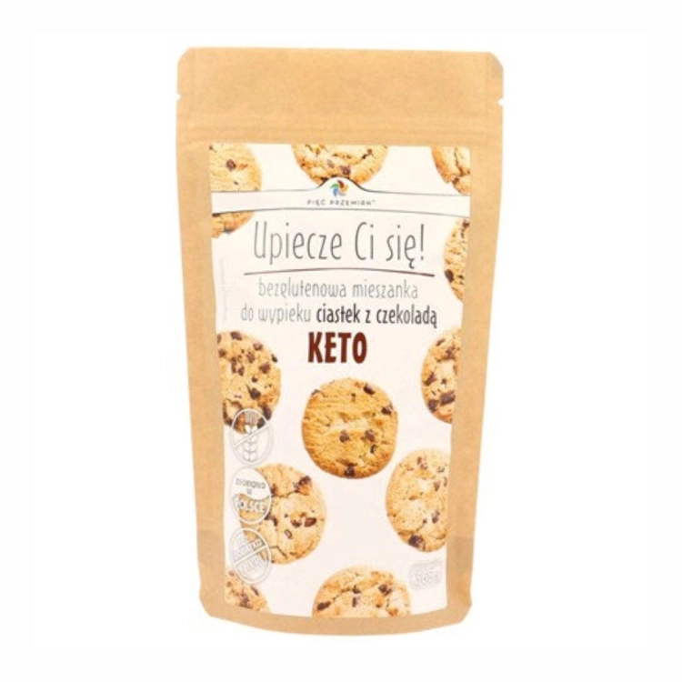 Mieszanka na keto ciastka z czekoladą bezglutenowe Pięć Przemian, 365 g