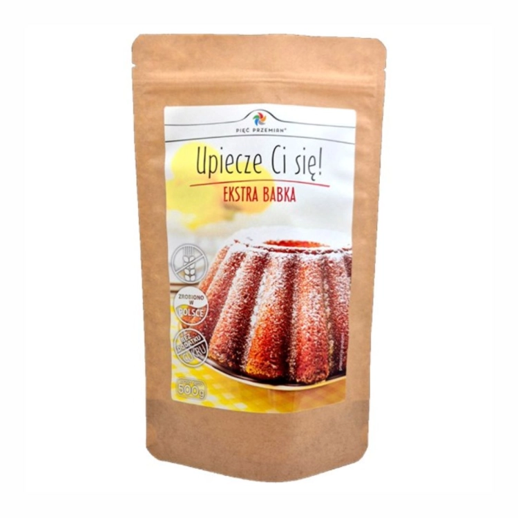 Mieszanka na babkę piaskową bezglutenową Pięć Przemian, 500 g